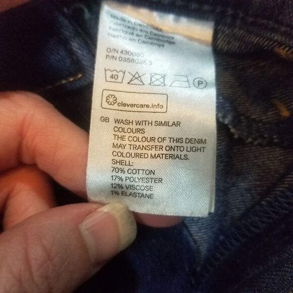 H&M &Denim Skinny Regular Waist Ankle Jeans Size 27 - Picture 6 of 6